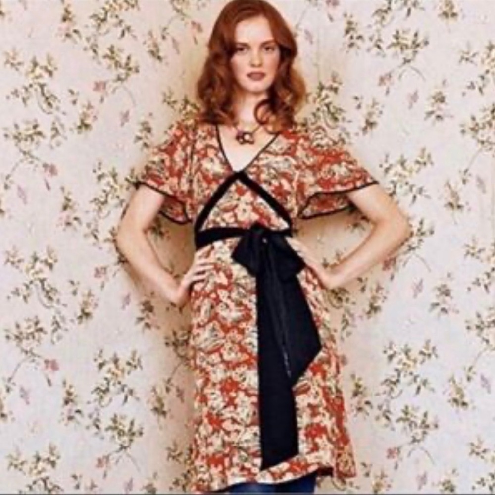 Maeve Silk Midi Dress size 4